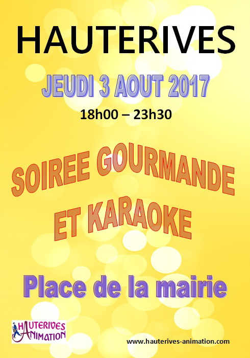 Soir2e gourmande