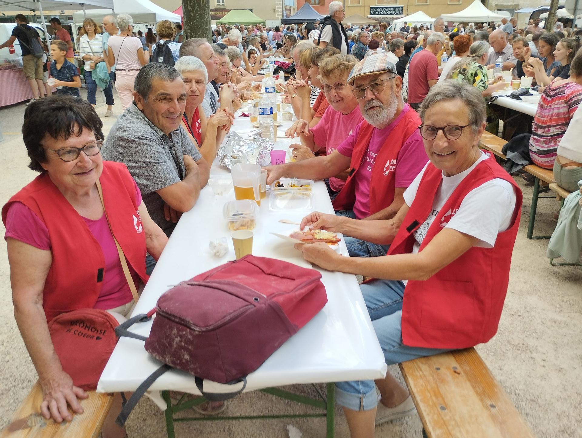 le groupe des bénévoles du Don du Sang