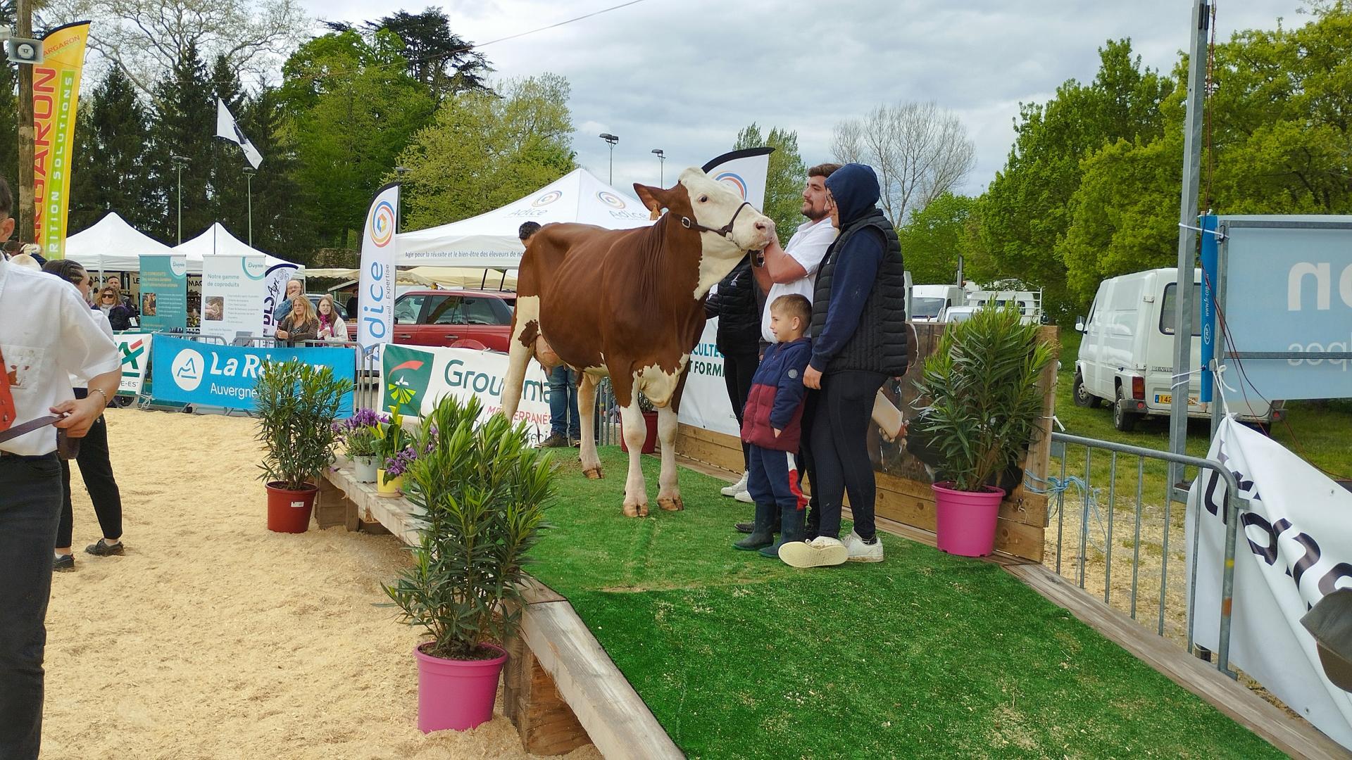 sur le podium