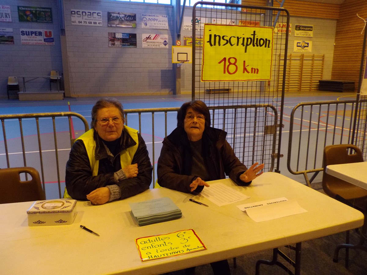 le premier stand inscription des 18 kms