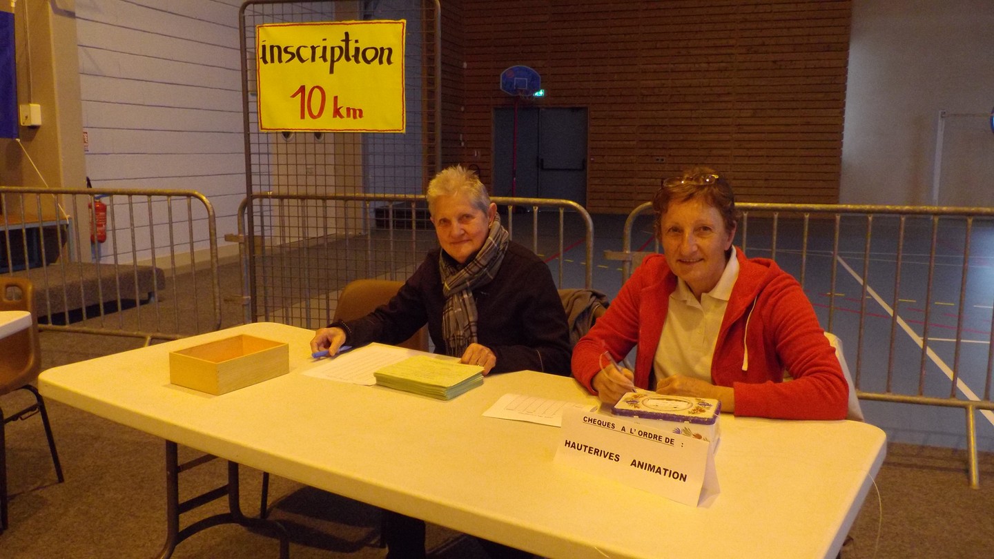 le premier stand inscription des 10 kms