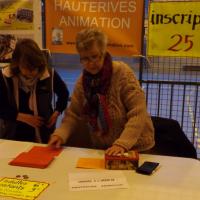 le stand inscription des 25 kms