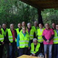 le groupe des bénévoles d'accrobranches