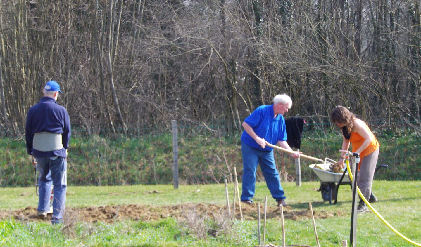 création d'une autre parcelle de jardin