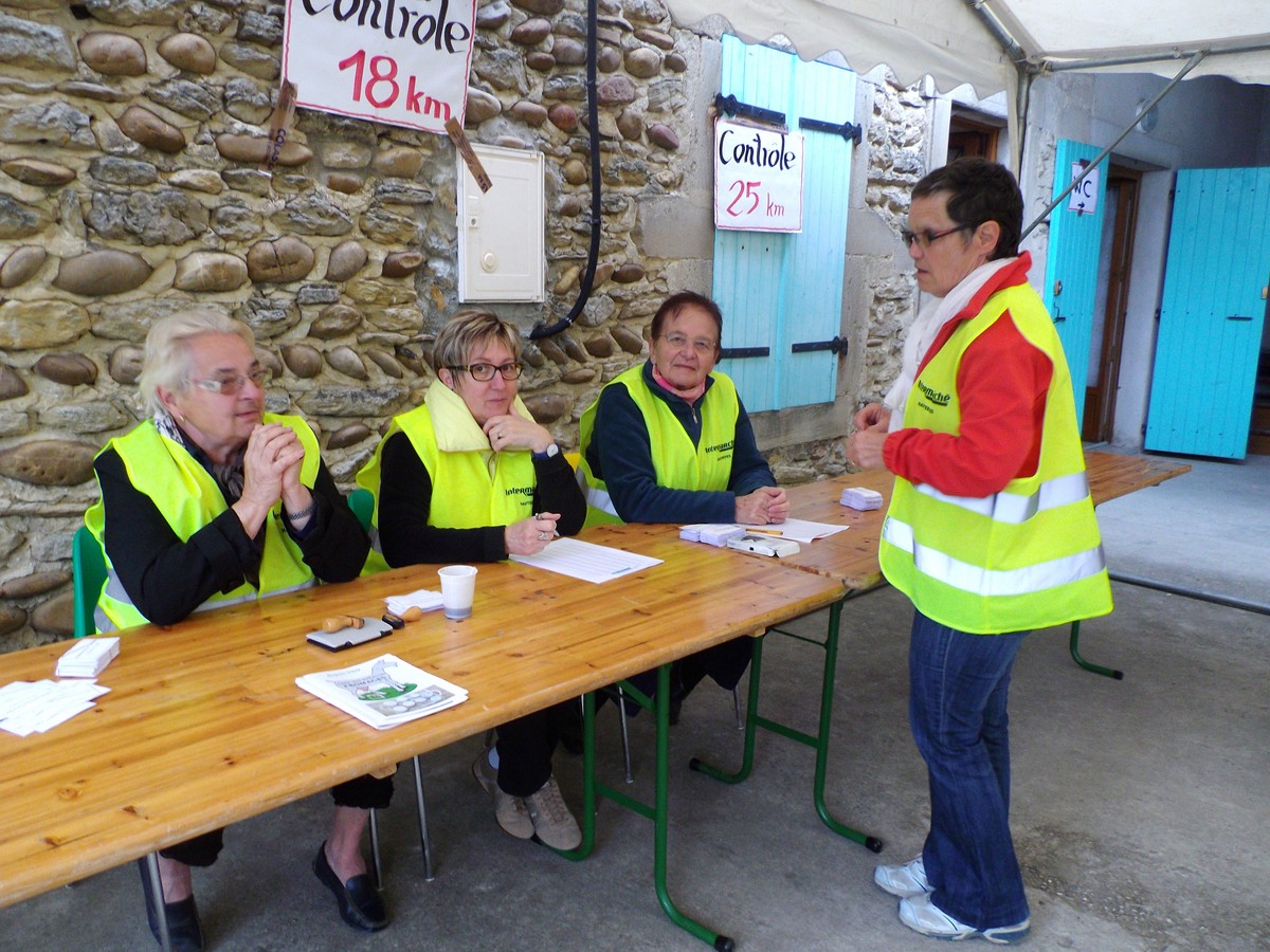 stand du pointage des marcheurs