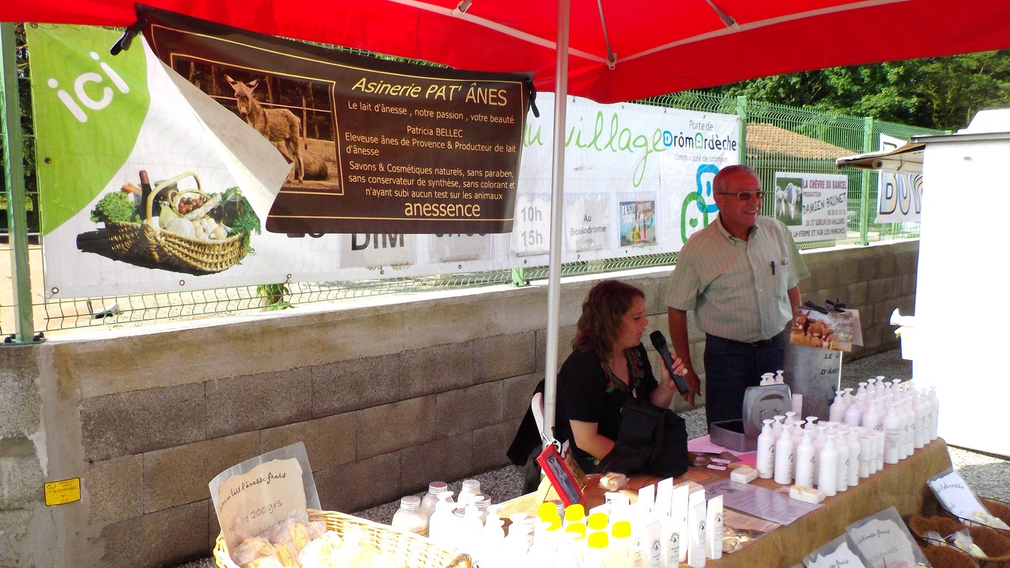 le stand des cosmétiques