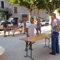 pose des tables